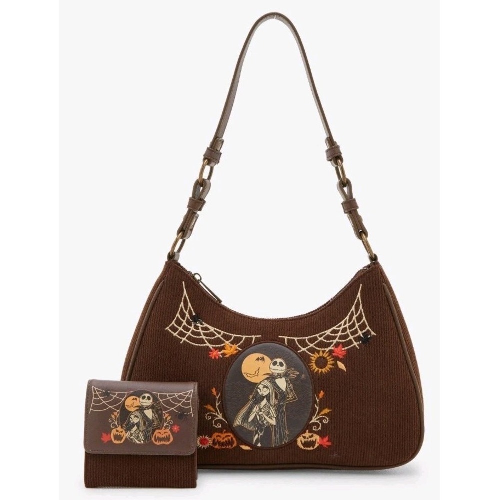 Her Universe The Nightmare Before Christmas Harvest Corduroy Shoulder Bag WALLET - Picture 1 of 10